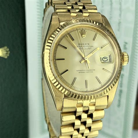 rolex datejust referenza 1601 in 18k gold|rolex datejust 1601 36mm.